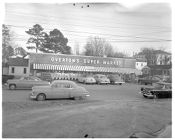 Cars in front of Overton's Market